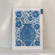 Load image into Gallery viewer, Blue Bristol Botanical Vase - Ready To Ship