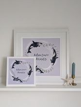 Load image into Gallery viewer, ‘Adventure Awaits’ Lilac And Silver Orca Fine Art Print