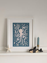 Load image into Gallery viewer, ‘Occy Octopus’ Friendly Sea Creature Fine Art Print For Children
