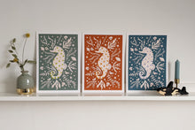 Load image into Gallery viewer, ‘Sami Seahorse’ Friendly Sea Creature Fine Art Print For Children