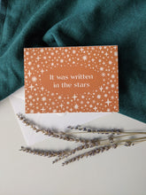 Load image into Gallery viewer, ‘It Was Written In The Stars’ Luxury Celestial Greeting Card