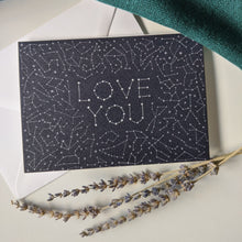 Load image into Gallery viewer, ‘Love You’ Celestial Constellation Greeting Card