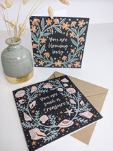 Load image into Gallery viewer, ‘You Are Blooming Lovely’ and ‘You Are Such A Treasure’ Mixed Notelet Bundle