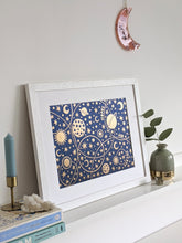 Load image into Gallery viewer, ‘Hopes & Dreams’ Original Celestial Lino print