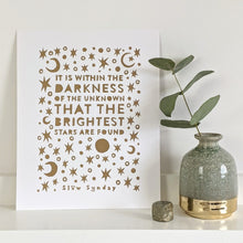 Load image into Gallery viewer, ‘Within The Darkness’ Original Lino print