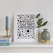 Load image into Gallery viewer, ‘Within The Darkness’ Original Lino print