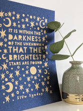 Load image into Gallery viewer, ‘Within The Darkness’ Original Lino print