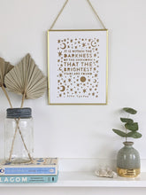 Load image into Gallery viewer, ‘Within The Darkness’ Original Lino print