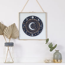 Load image into Gallery viewer, ‘Papercut Moon’ Original Lino print