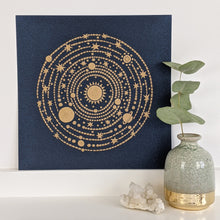 Load image into Gallery viewer, ‘Solar System’ Original Lino print