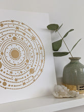 Load image into Gallery viewer, ‘Solar System’ Original Lino print