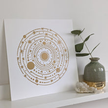 Load image into Gallery viewer, ‘Solar System’ Original Lino print