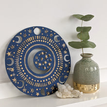 Load image into Gallery viewer, ‘Papercut Moon’ Original Lino print