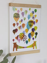 Load image into Gallery viewer, ‘Colourful Bristol Balloons’ Clifton Suspension Bridge Fine Art Print