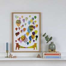 Load image into Gallery viewer, ‘Colourful Bristol Balloons’ Clifton Suspension Bridge Fine Art Print