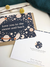 Load image into Gallery viewer, Love You To The Moon And Back - Blank Greeting Card