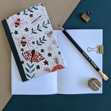 Load image into Gallery viewer, A6 Bugs & Butterflies Notebook