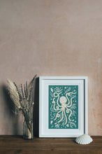 Load image into Gallery viewer, ‘Occy Octopus’ Friendly Sea Creature Fine Art Print For Children
