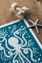 Load image into Gallery viewer, ‘Occy Octopus’ Friendly Sea Creature Fine Art Print For Children