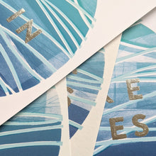 Load image into Gallery viewer, ‘Ocean Circles Bundle’ Ocean Waves Metallic Limited Edition Fine Art Prints