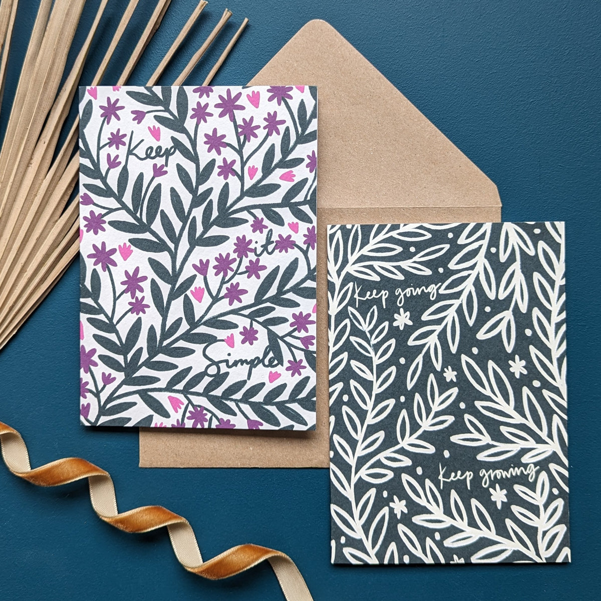 Keep it Simple/Keep Going - Mixed Notelet Bundle – Slow Sunday Uk