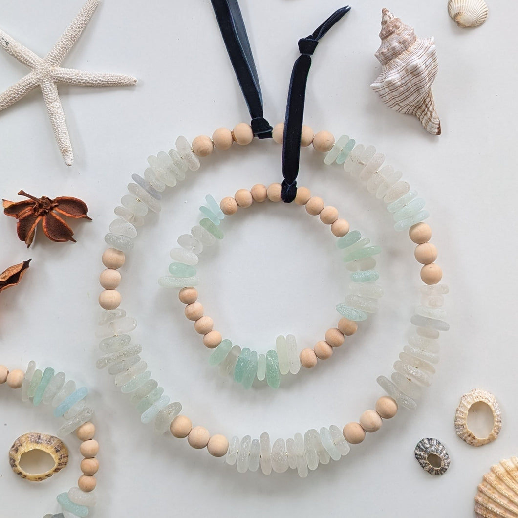 Sea Glass Hoop Decoration