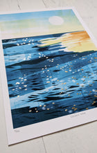 Load image into Gallery viewer, New A5 Edition: &#39;Golden Hour&#39; Beach Scene Print

