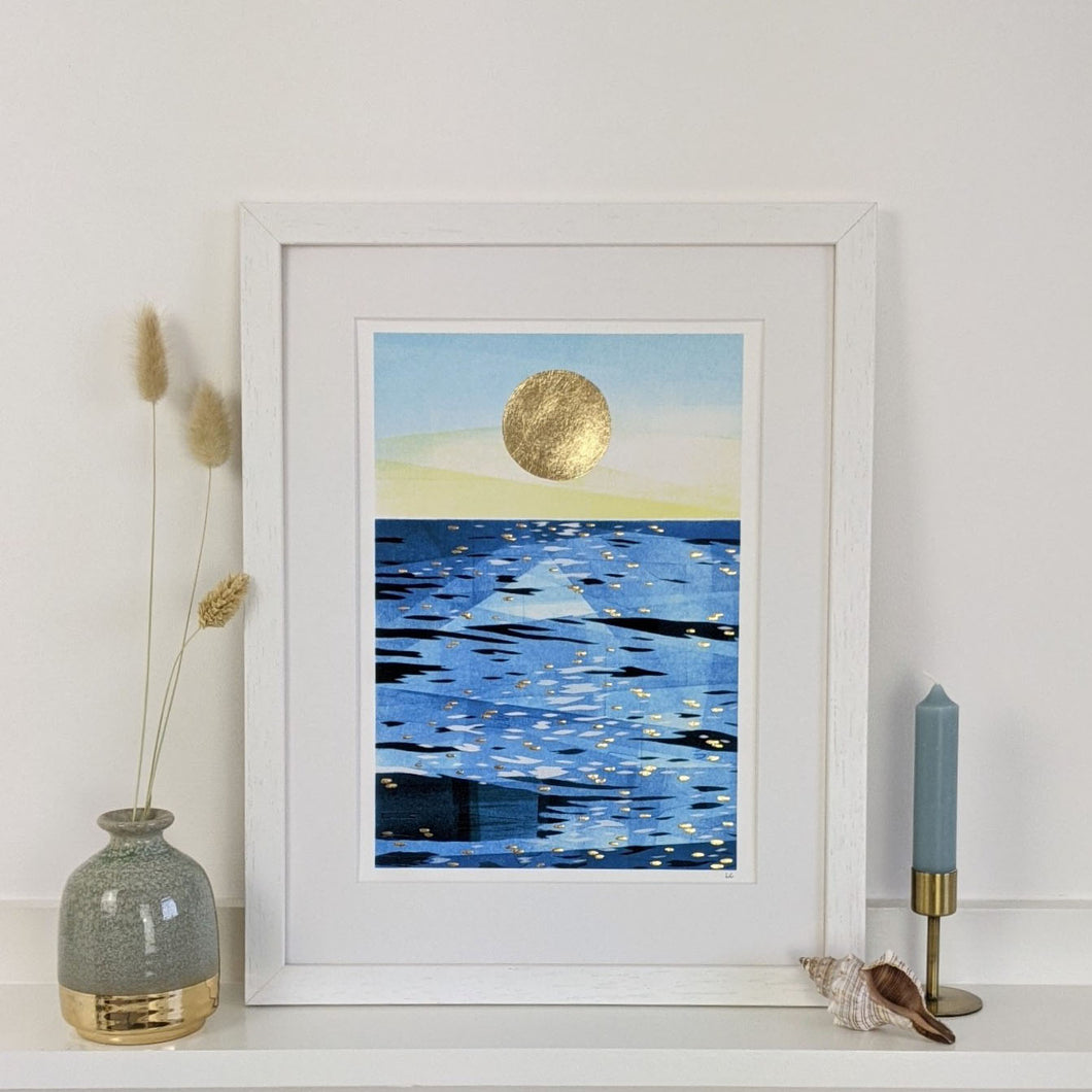 ‘Golden Hour 3’ Beach Scene Fine Art Print