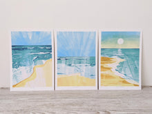 Load image into Gallery viewer, Bundle of 3 beach scene limited edition fine art prints.
