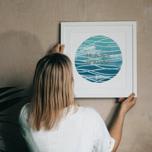 Load image into Gallery viewer, ‘Make Waves’ Ocean Wave Metallic Limited Edition Fine Art Print
