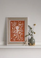 Load image into Gallery viewer, ‘Occy Octopus’ Friendly Sea Creature Fine Art Print For Children
