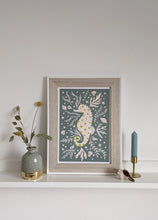 Load image into Gallery viewer, ‘Sami Seahorse’ Friendly Sea Creature Fine Art Print For Children
