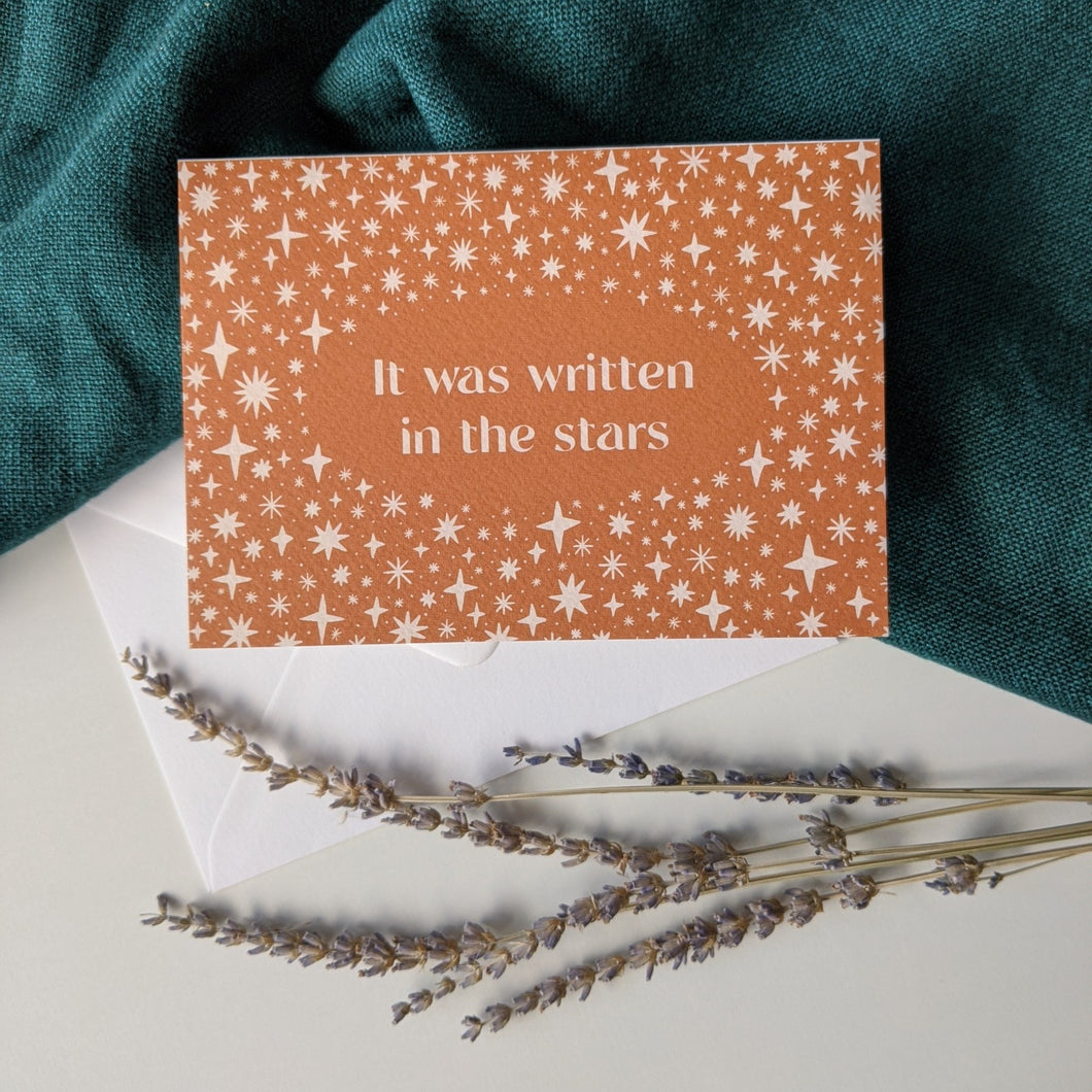 ‘It Was Written In The Stars’ Luxury Celestial Greeting Card