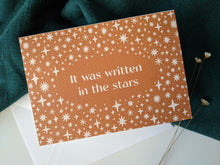 Load image into Gallery viewer, ‘It Was Written In The Stars’ Luxury Celestial Greeting Card
