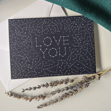 Load image into Gallery viewer, ‘Love You’ Celestial Constellation Greeting Card
