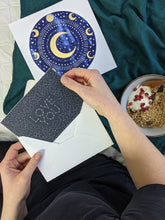 Load image into Gallery viewer, Personalised ‘Zodiac Moon’ Decorative Moon And Zodiac Constellation Limited Edition Fine Art Print
