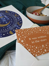 Load image into Gallery viewer, Personalised ‘Zodiac Moon’ Decorative Moon And Zodiac Constellation Limited Edition Fine Art Print
