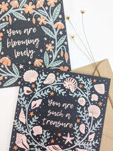Load image into Gallery viewer, ‘You Are Blooming Lovely’ and ‘You Are Such A Treasure’ Mixed Notelet Bundle
