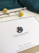 Load image into Gallery viewer, Love You To The Moon And Back - Blank Greeting Card
