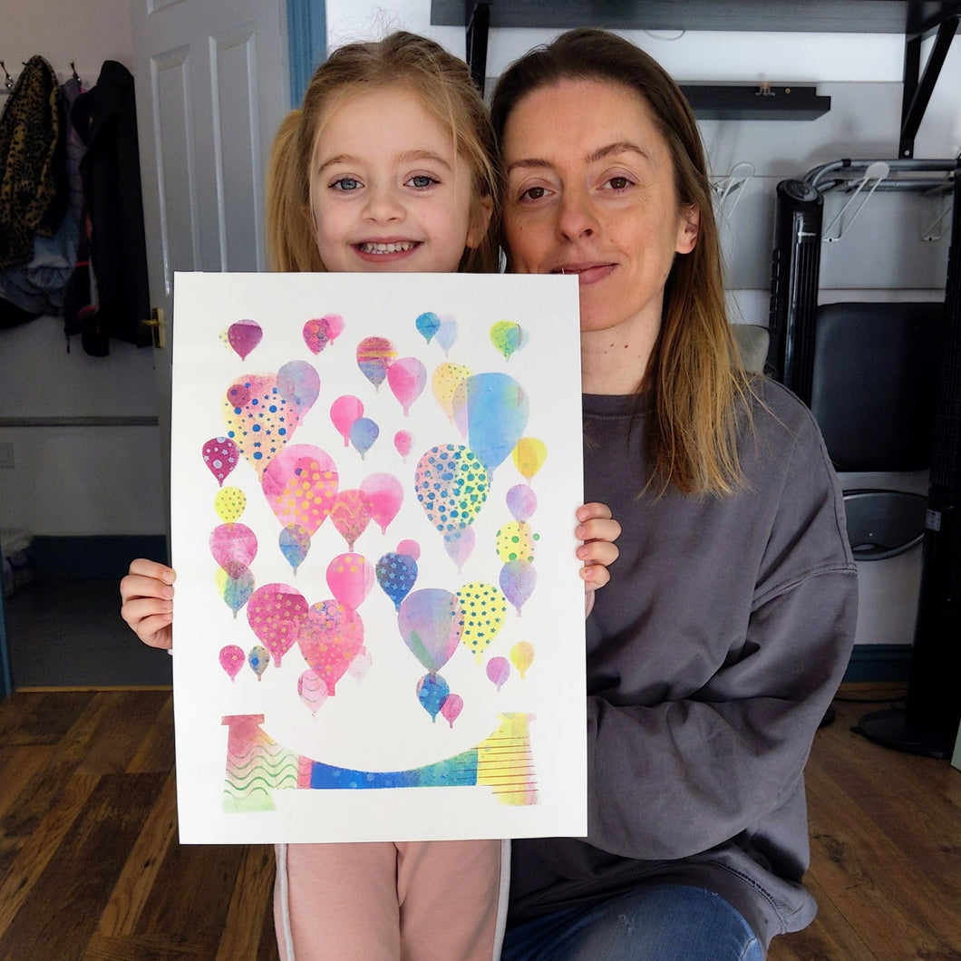 Windmill Hill City Farm - Adult & Child Make Your Own Bristol Balloon Print (6yrs+)