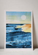 Load image into Gallery viewer, New A5 Edition: &#39;Golden Hour&#39; Beach Scene Print
